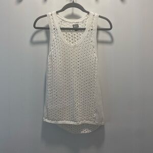 Converse White Knit Tank Top